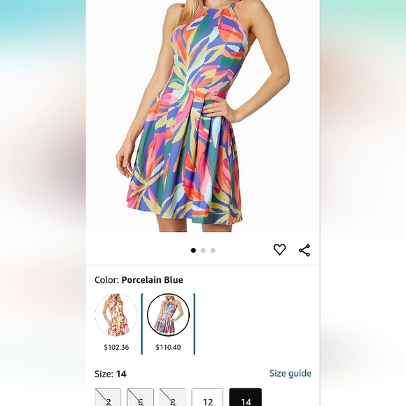 Super CUTE Vince Camuto printed sleeveless dress - Picture 15 of 16